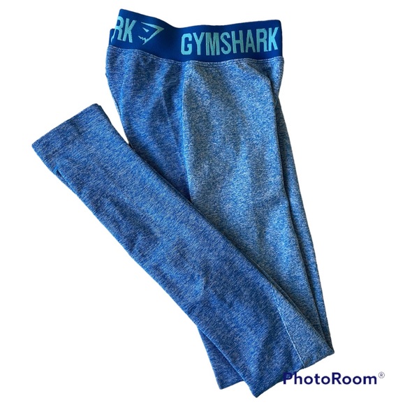 Gymshark Blue Flex Leggings Lowrise Full Length - Picture 11 of 15